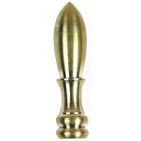 Jandorf Finial Bullet 1/4-27 2In Brass 60106 3404092